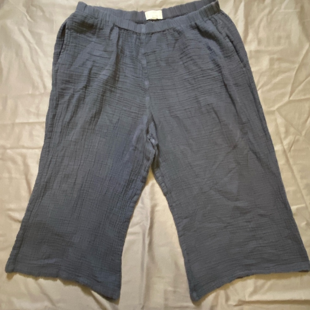 Honest Cotton Dark Blue Cotton Garment pants Size L
